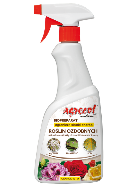CANACARE-O – PREPARAT OGRANICZAJĄCY SKUTKI CHORÓB NA ROŚLINACH OZDOBNYCH 0,5l BIO