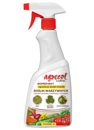 SYLICARE-W – PREPARAT OGRANICZAJĄCY SKUTKI CHORÓB NA ROŚLINACH WARZYWNYCH 0,5l BIO