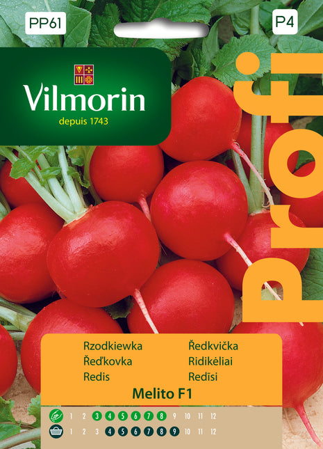Nasiona – Rzodkiewka okrągła, czerwona Melito F1 Profi 200 ZIAREN