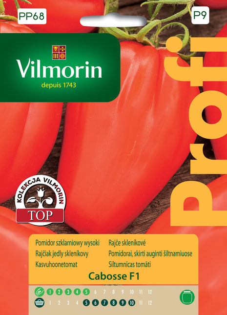 Nasiona - Pomidor szklarniowy, wysoki Cabosse F1 Profi 6 ZIAREN