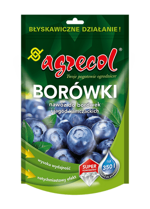 BORÓWKI – NAWÓZ KRYSTALICZNY DO BORÓWEK I JAGÓD KAMCZACKICH 350G - Niezłe Ziółko