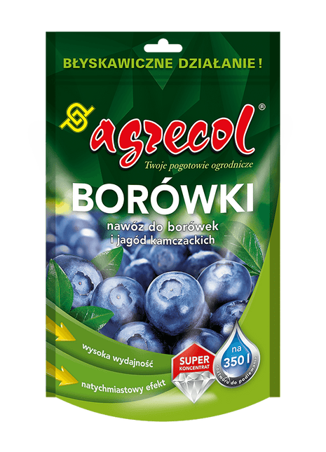 BORÓWKI – NAWÓZ KRYSTALICZNY DO BORÓWEK I JAGÓD KAMCZACKICH 350G - Niezłe Ziółko