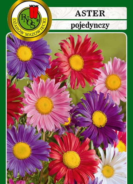 Nasiona - ASTER POJEDYNCZY MIESZANY 0,8g - Niezłe Ziółko