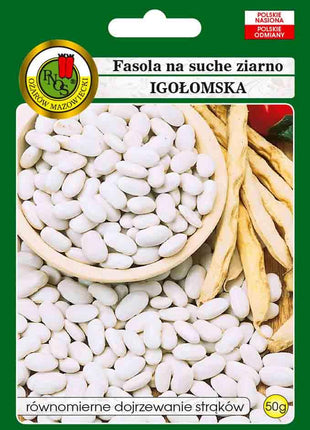 Nasiona - FASOLA NA SUCHE NASIONA IGOŁOMSKA 50g - Niezłe Ziółko