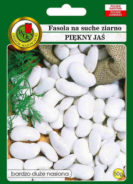 Nasiona - FASOLA NA SUCHE NASIONA PIĘKNY JAŚ 50g - Niezłe Ziółko