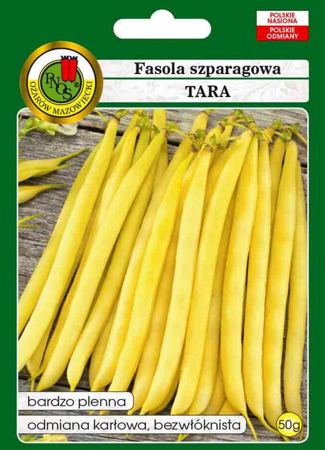 Nasiona - FASOLA SZPARAG.ŻÓŁTA KARŁOWA TARA 50g - Niezłe Ziółko
