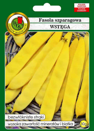Nasiona - FASOLA SZPARAGOWA ŻÓŁTA KARŁOWA WSTĘGA 30g - Niezłe Ziółko