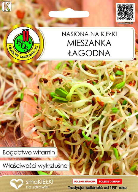 Nasiona - KIEŁKI MIESZANKA ŁAGODNA 30G - Niezłe Ziółko