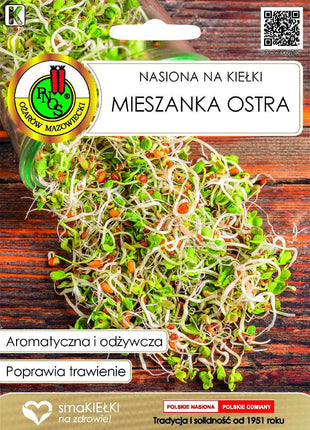 Nasiona - KIEŁKI MIESZANKA OSTRA 30G - Niezłe Ziółko