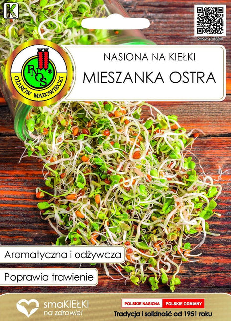 Nasiona - KIEŁKI MIESZANKA OSTRA 30G - Niezłe Ziółko