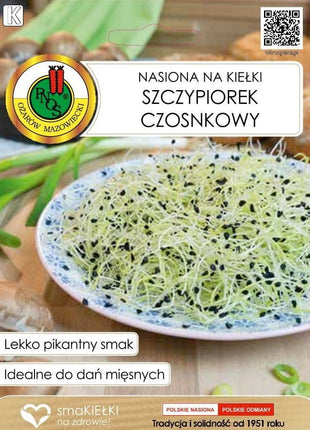 Nasiona - KIEŁKI SZCZYPIOREK CZOSNKOWY 5G - Niezłe Ziółko