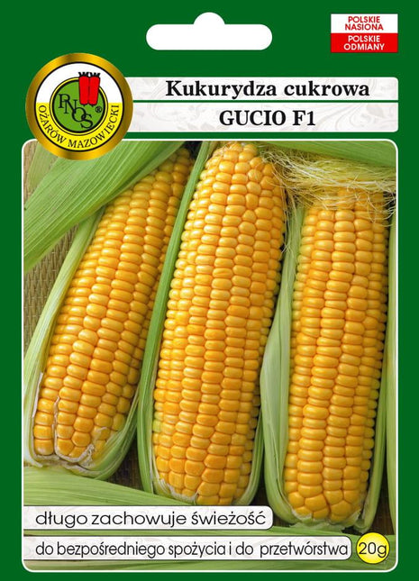Nasiona - KUKURYDZA CUKROWA GUCIO F1 20g - Niezłe Ziółko