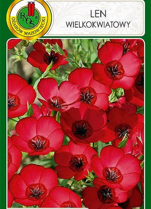 Nasiona - LEN WIELKOKWIATOWY CZERWONY 0,5g - Niezłe Ziółko