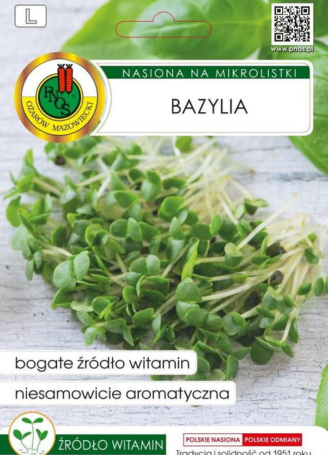 Nasiona - NA MIKROLISTKI BAZYLIA 1G - Niezłe Ziółko
