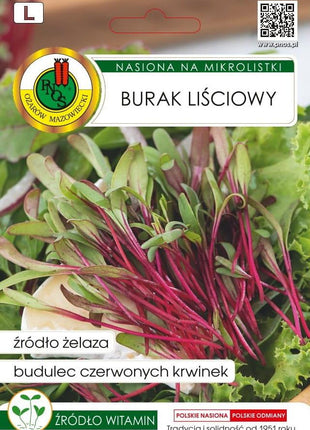 Nasiona - NA MIKROLISTKI BURAK LIŚCIOWY 10G - Niezłe Ziółko