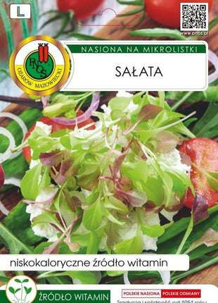 Nasiona - NA MIKROLISTKI SAŁATA 1G - Niezłe Ziółko
