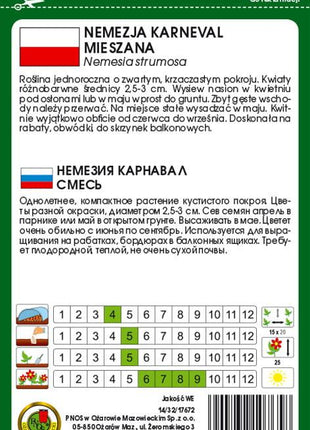 Nasiona - NEMEZJA KARNEVAL MIESZANA 1g - Niezłe Ziółko