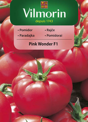 Nasiona - PINK WONDER F1 POMIDOR MALINOWY 7 ZIAREN W OPAKOWANIU - Niezłe Ziółko