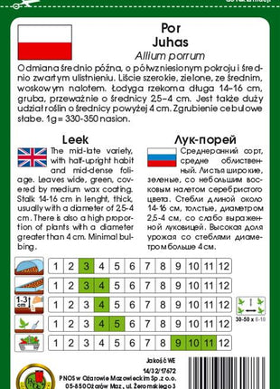 Nasiona - POR JUHAS 1g - Niezłe Ziółko