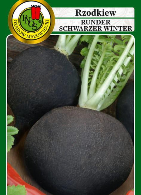 Nasiona - RZODKIEW RUNDER SCHWARZER WINTER 5g - Niezłe Ziółko