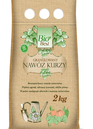 NAWÓZ GRANULOWANY - KURZY BIOBEST 2KG - Niezłe Ziółko