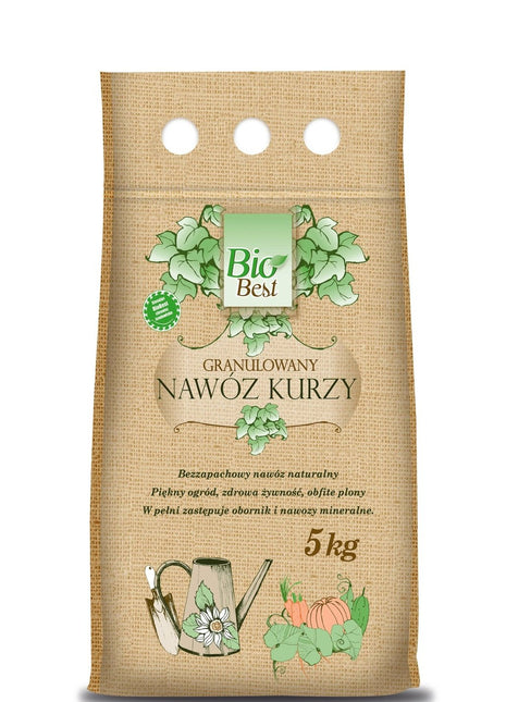 NAWÓZ GRANULOWANY - KURZY BIOBEST 5KG - Niezłe Ziółko