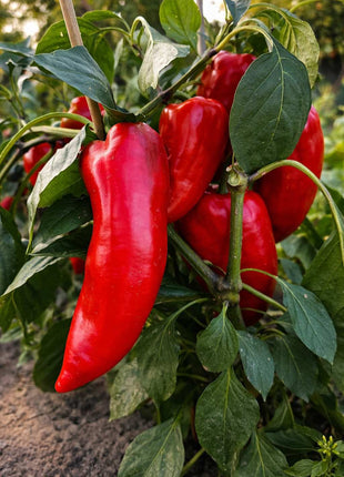 Papryka Stożkowa Czerwona Słodka - Sadzonka