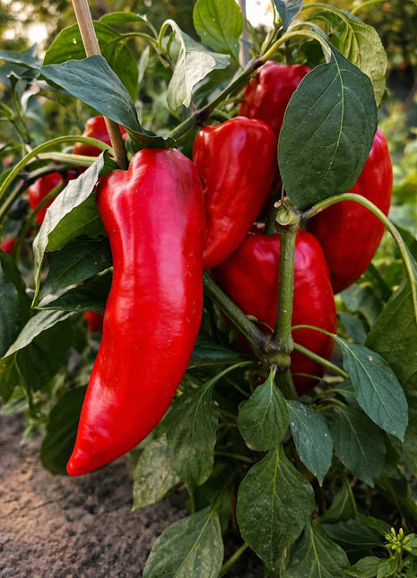 Papryka Stożkowa Czerwona Słodka - Sadzonka