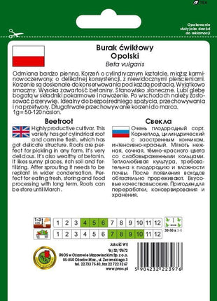 Nasiona - BURAK ĆWIKŁOWY OPOLSKI  10g - Niezłe Ziółko