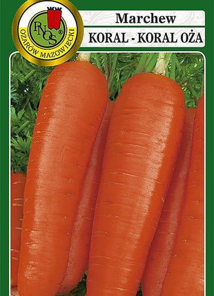 Nasiona - MARCHEW JADALNA KORAL-KORAL OŻA 5g - około 3250 sztuk nasion w opakowaniu - Niezłe Ziółko